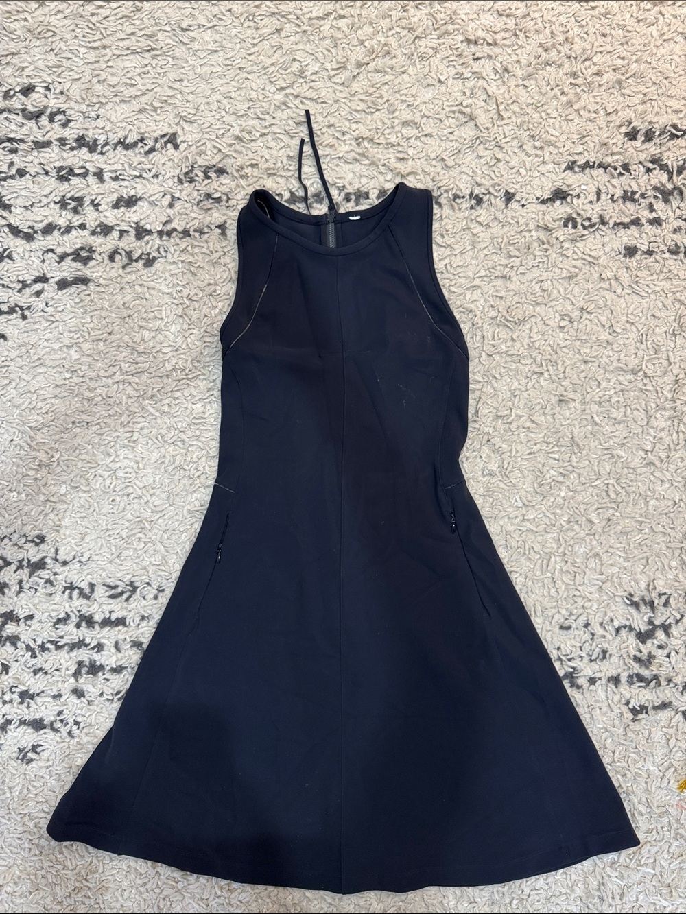 lululemon athletica Black Sleeveless Fit-and-Flare Dress